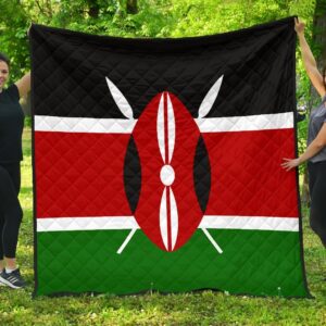 Kenya Flag Premium Quilt A6  Quilt